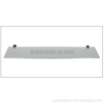 Super-white tempered glass shelf